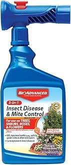 BioAdvanced 3-In-1 Insect, Disease and Mite Control, Fungicide, Ready-to-Spray, 32 oz (Packaging may vary)