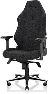 Titan Evo Black3 Gaming Chair - Reclining, Ergonomic & Heavy Duty Computer Chair with 4D Armrests, Magnetic Head Pillow & Lumbar Support - Big and Tall Up to 395 lbs - Black - Fabric