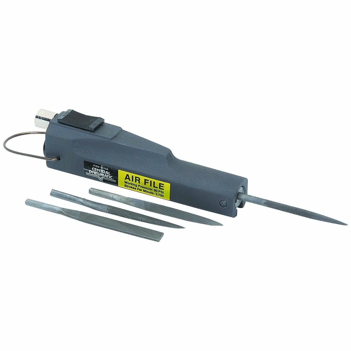 Central PneumaticAir File With Flat Cut, Half Round, Round and Triangular Files