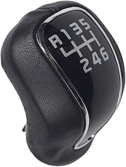 Hacreyatu Leather Manual Stick Gear Shift Knob Lever Shifter 6 Speed for Hyundai Creta IX25 Kia Forte Cerato K3 Ceed 2012-2016