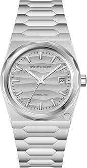 Specht & Söhne 222 Gold Watch Men's Watches Automatic Mechanical Wriswatch Japan NH35 Movt Sports Wristwatch 37MM Waterproof