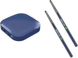 Virtual Electronic Drum Set, Air Drum Sticks Set, Electric Drumsticks, Air Drum with Drumsticks, Pedals, Bluetooth and 8 Sounds, Electric Tabletop Drum Set Machine for Beginners Adults Kids Gift (A)