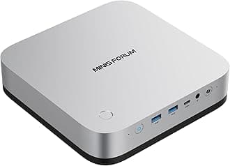 MINISFORUM X1 Pro 370 Mini PC with AMD Ryzen AI 9 HX370, Radeon 890M Graphics, 32GB RAM 1TB SSD, 2x5G RJ45 Port|WiFi7|BT5.4, HDMI/DP/2xUSB4 Video Output, Copilot Support AI Mini Computer