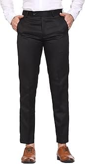 Men's Slim Fit Formal Trouser | Lightweight Casual Trousers for Everyday Comfort | Soft and Breathable Fabric