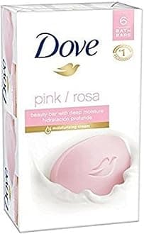 Beauty bar soap pack of 6 (Pink/Rose)
