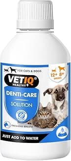Denti-Care Solution For Cats & Dogs, Simply Add to Drinking Water to Reduce Dental Plaque and Freshen Bad Breath, 250 ml