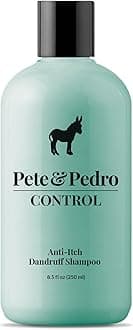 Pete & Pedro CONTROL Extra-Strength Anti-Dandruff & Itch Hair Shampoo | Medicated Treatment, Coal Tar, Peppermint, Tea Tree Oil For Scalp Psoriasis, Flakes, Itchy Scalp | Shark Tank Featured, 8.5 oz