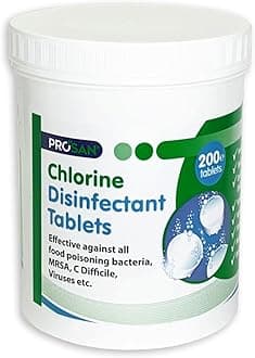 Prosan Chlorine Disinfectant Tablets 200 per Tub Creates a Ready To Use Disinfectant Solution x 2