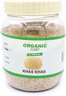 Organic Cart Natural Khas Khas/Khus Khus/Posta/Posto Dana/Poppy Seeds 120 Grams - Popular in Pantry