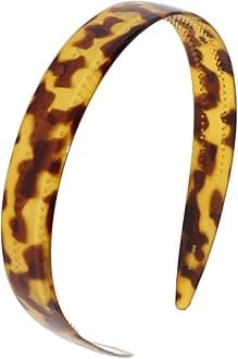 French Wide 3/4" Celluloid Headband Women Hair Accessories, Made in France (Savana, 3/4")