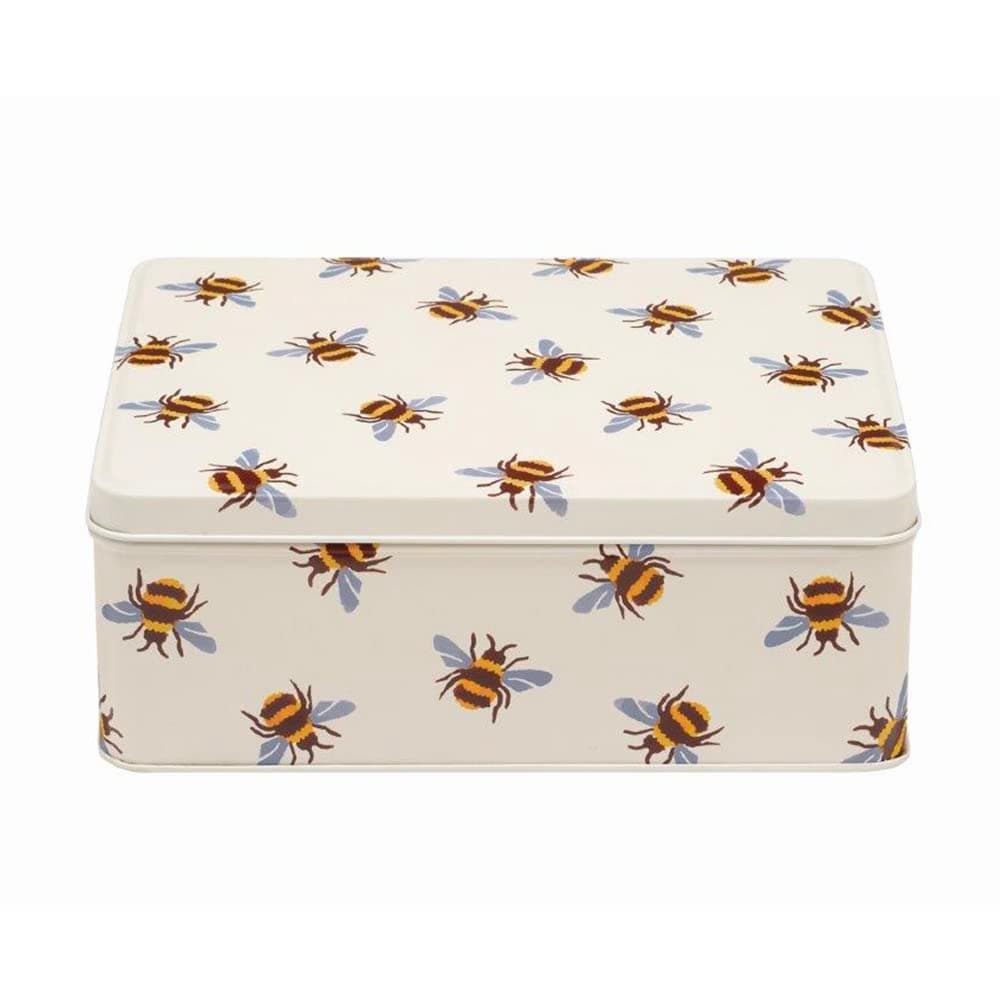 Emma Bridgewater - Bee - Deep Rectangular Deep Rectangular Tin 195 x 154 x 75mm