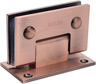 Heavy Duty Glass Door Cupboard Showcase Cabinet - 90 Degree Hinge Replacement Parts - Wall-to-Glass (Red Bronze)