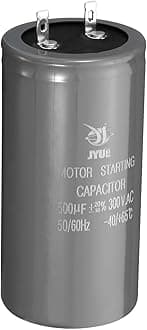 Motor Start Capacitor, 500uf 300V 50/60Hz CD60 Running Capacitor for Air Conditioners, Electric Motor Starts