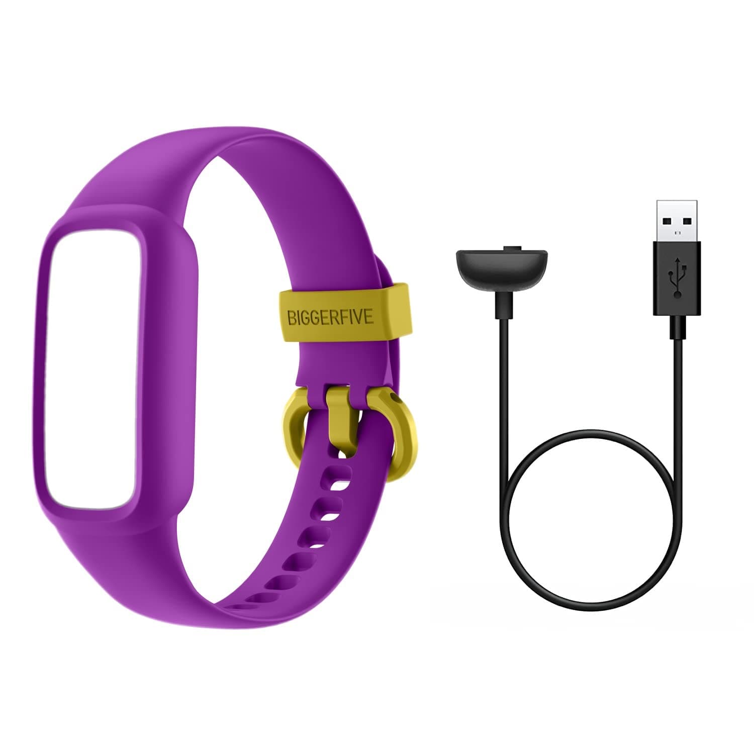 BIGGERFIVECharging Cable and Adjustable Replacement Straps, Compatible Vigor 2 L Kids Fitness Tracker