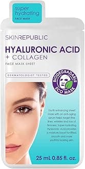 Hyaluronic Acid + Collagen Sheet Mask Clinically Proven to Provide 48-Hours of Long-Lasting Hydration. Made in Korea.