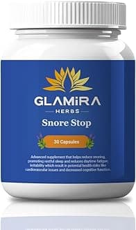 Snore Stop Capsules – Natural Sleep Aid for Reduced Snoring | Herbal Blend for Better Breathing | 60 Capsules