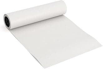 Bryco GoodsWhite Kraft Paper 46cm x 53m, Kraft Paper Roll for Painting, Drawing, Banners, Bulletin Boards, Easel, Floor Covering, Packaging, Arts and Crafts, Made in USA