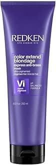 Redken | Hair Mask, For Blonde Hair, Violet Pigment, Reduces Brassiness, Color Extend Blondage Express Anti-Brass, 250 ml