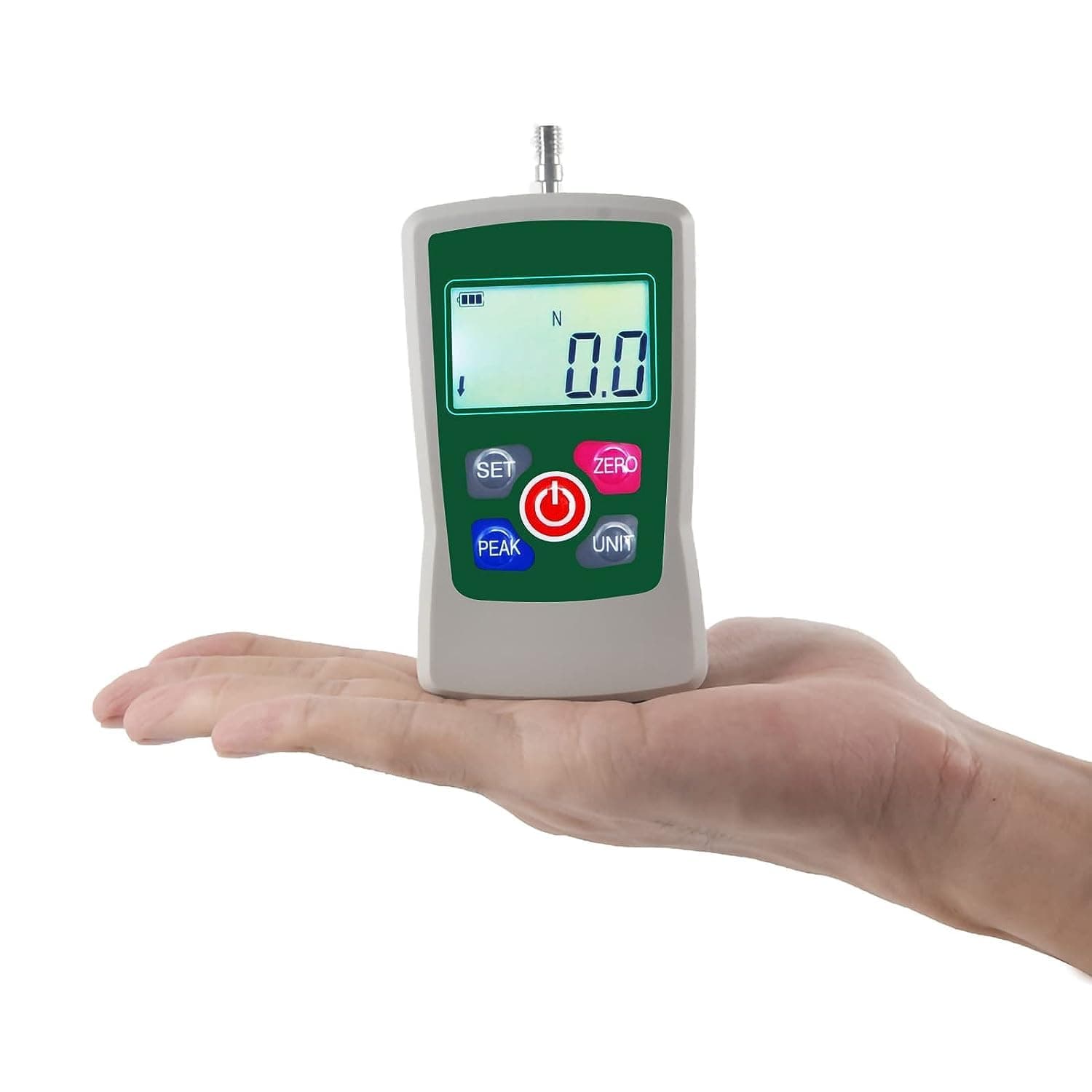 Digital Force Gauge - Push and Pull Meter Tester with Digital Display for Tension & Compression Testing 500N/50kg/110Lb - Also known as Dynamometer - Full Set