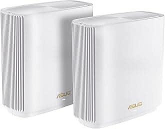 ZenWiFi XT9 AX7800 Tri-Band WiFi 6 Mesh WiFi System (2 Pack), 802.11ax, up to 5700 sq ft & 6+ rooms, AiMesh, Lifetime Free Internet Security, Parental Controls, Easy Setup, 2.5G WAN port