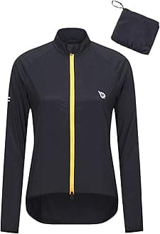 BALEAF Women's Cycling Jacket, Lightweight UPF40+ WindBreaker Water Resistant Full Zip Long Sleeve Running Hiking