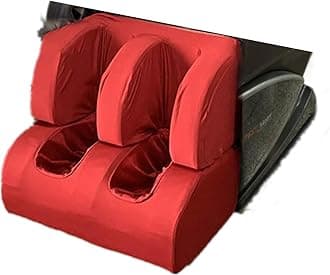 Massage Chair Cover - Full Body Shiatsu Dust Protection Covers, Zero Gravity Recliner Chair Covers Washable Stretch Fabric Universal Slipcovers, Red, Foot