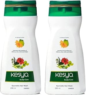 Ashtanga Kesya Scalp Care Shampoo 200ml (Pack of 2) | Ayurvedic Hair Fall Control | Anti-Dandruff | Nourishing Herbal Cleanser | Hibiscus, Amla, Bhringaraj | Daily use shampoo