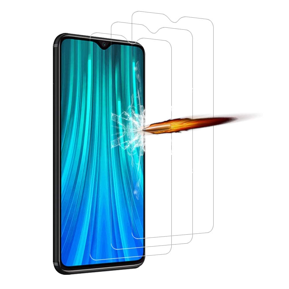 ANKENGS Note 8 Pro Screen Protector [3 Pack], Note 8 Pro Glass Screen Protector, [Full Coverage] [Anti-scratch] [Bubble Free] Tempered Glass for Note 8 Pro