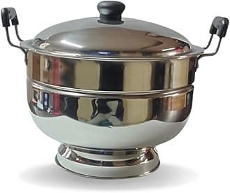 STAINLESS STEEL BATI COOKER/BATI MAKER/PIZZA MAKER/BATI OVEN/STAINLESS STEEL MULTI PURPOSE OVEN FOR KITCHEN/GAS TANDOOR/BARBEQUE GRILLER (SET OF 1 PC) SILVER