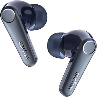EarFun Air Pro 3 Noise Cancelling Wireless Earbuds, Qualcomm® aptX™ Adaptive Sound, 6 Mics CVC 8.0 ENC, Bluetooth 5.3 TWS Earbuds Wireless, Multipoint Connection, App Customize EQ, Navy Blue