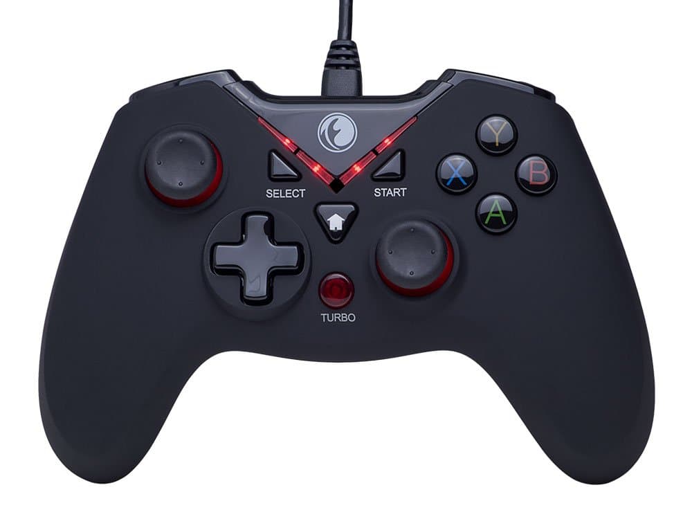 ZD IFYOO V-one Wired Gaming Controller USB Gamepad For PC(Windows XP/7/8/10) & PlayStation 3 & Android & Steam - [Black&Red]