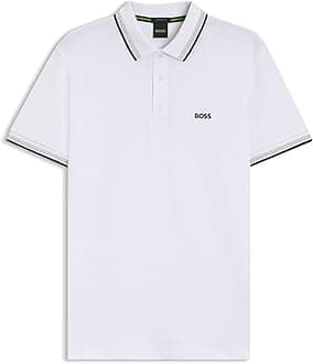Mens Paddy Organic-Cotton Polo Shirt With Contrast Logo Details