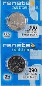 390 SR1130SW Batteries - 1.55V Silver Oxide 390 Watch Battery (2 Count)