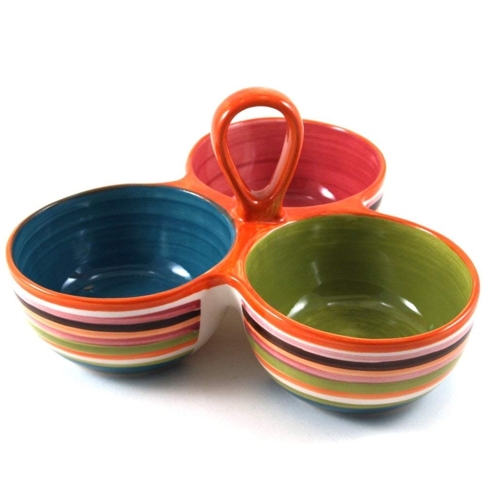 OmniWare Rio 3 Section Condiment Dish