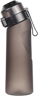 Water Bottle with Flavor Pods,Fruit Fragrance Water Bottle,Scent Water Cup,Sports Water Cup Suitable for Outdoor Sports (Cocktail, Pineapple, Red Bull, Green Berry, Peach, Matte Black)