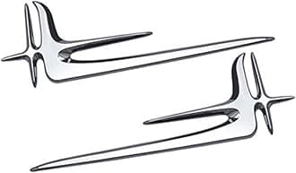 3D Letters Numbers Emblem for Trunk Lid Chrome Shiny Black/Silvery Badge (Silver Star Emblem 20.5cm)