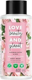 Love Beauty & Planet Moisturising Body Wash 400ml|| with Murumuru Butter & Rose|| Sulfate Free|| Paraben Free- Liquid Shower Gel