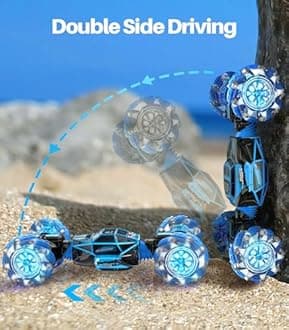 RC Cars for Boys Girls, 4WD Gesture Sensing Remote Control Car Kids Stunt Truck Toys, 2.4GHz Multiple Terrains Hand Controlled Vehicle Double Side Driving Chrismas Birthday Gift