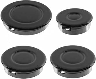 Aspares Oven Cooker Hob Gas Burner Crown & Flame Cap Kit for Lamona (Small, 2 Medium & Large, 55mm - 100mm)
