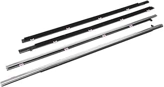 Newsmarts Car Window Molding Trim Weatherstrip 4pcs Automotive Seal for HONDA Accord 2013 2014 2015 2016 2017 Part Number：72410-T2A-A01、72450-T2A-A01、72910-T2A-A01、72950-T2A-A01