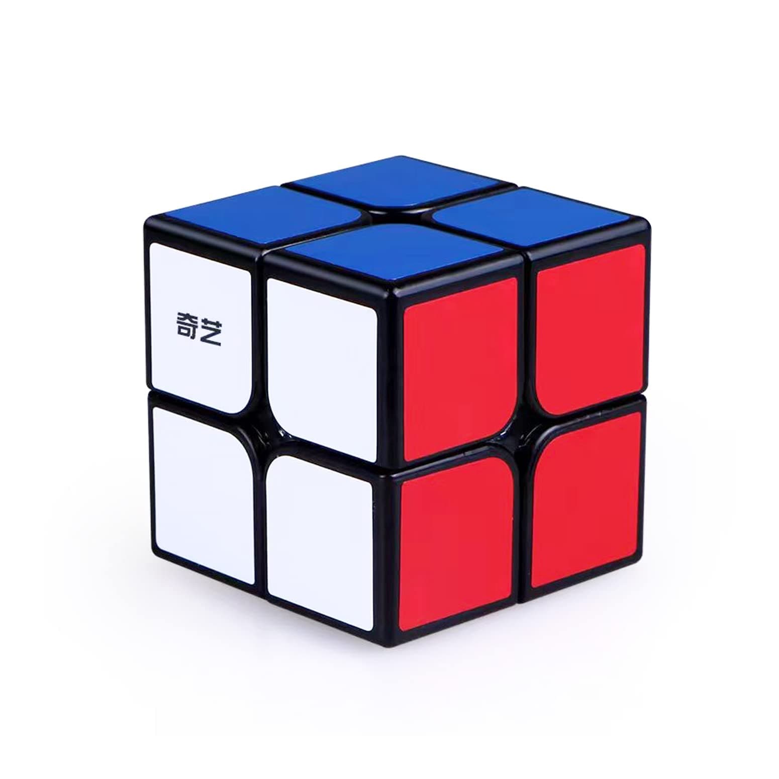 Classic Magic Cube 2" Puzzle 2x2 Smart Speed Cube Educational Game Brain Teaser (1 Pack, Black)