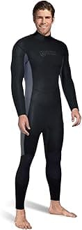 Men's M-Flex 1 mm Neoprene One Piece Full Body Scuba Diving Wetsuit for Warm Water