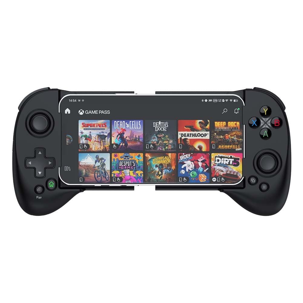 ShanWan Mobile Game Controller for iphone/Android with PHONE CASE Support, Bluetooth Wireless Gamepad - PS Remote Play, Xbox Cloud, Steam Link, GeForce NOW, MFi Arcade Games-Long Battery Life