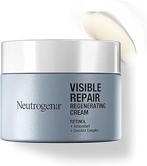 Neutrogena Visible Repair Retinol Day & Night Cream: Boosts Collagen for Anti-Ageing, Wrinkles, Fine Lines 50g