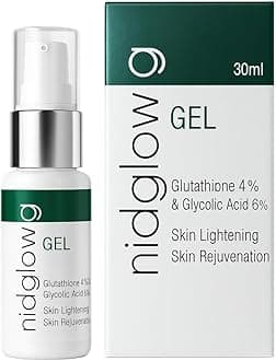 Gel with Glutathione 4% & Glycolic Acid 6%, Brightening & Exfoliating Skincare Solution for Dark Spots & Hyperpigmentation, 30ml