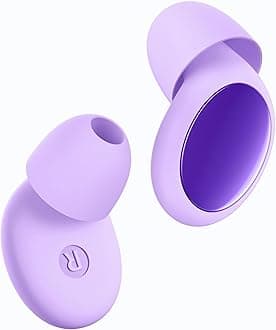 Ear Plugs for Sleeping Noise Cancelling, 45dB Ear Plugs for Noise Reduction & Concerts, Earplugs for Sleep, Snoring, Airplane,Side Sleeper, Silicone Earplugs Reusable Concert Ear Plug +8 Tips Violet