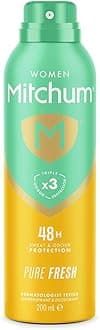 Revlon Mitchum Women Triple Odor Defense 48HR Protection Aerosol Deodorant & Anti-Perspirant, Pure Fresh, 200 ml