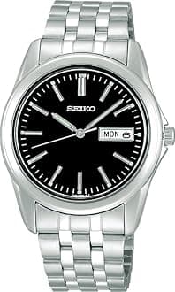 [Seiko Watch] Wristwatch Seiko Selection Men's Quartz Watch, silver/black, Bracelet Type