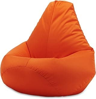 Beautiful Beanbags Adult Highback Beanbag Chair Large - Orange