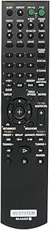 RM-AAU027 Replaced Remote fit for Sony Home Theatre System RM-AAU021 HTSS2300/C STRDG520 HT7200DH HT-DDW5500 STR-KM5500 TA-KMSW500 SS-MSP7500 SS-CNP7500 SS-SRP7500 SS-WP7500